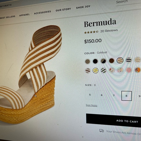 Charleston shoe wedge size8 - Picture 5 of 5